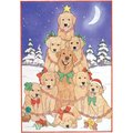 Pipsqueak Productions Pipsqueak Productions C496 Holiday Boxed Cards- Golden Retrievers C496